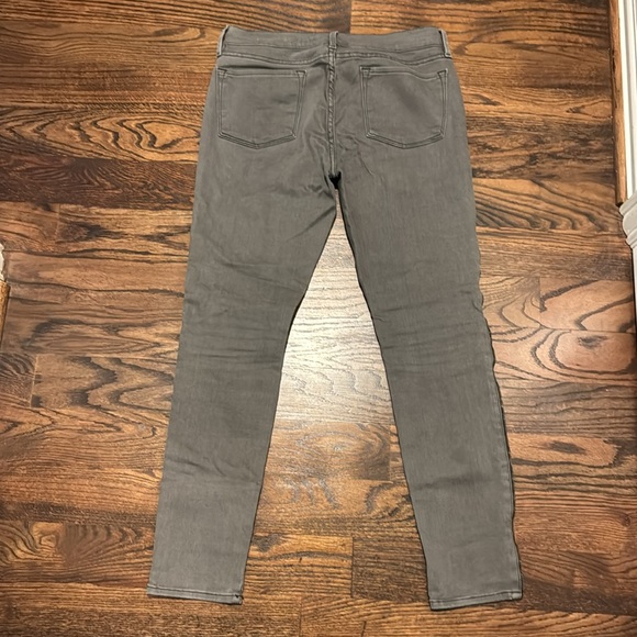 Frame denim gray jeans with zipper side seams - Picture 5 of 6